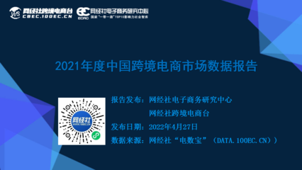网经社:《2021年度中国跨境电商市场数据报告》(PPT)